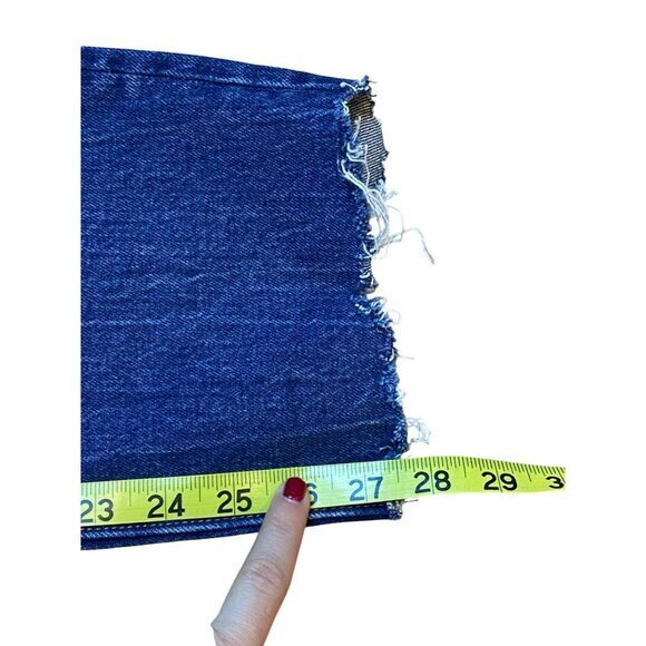 Abercrombie & Fitch The Boyfriend Mid Rise Distressed Denim Jeans Size 29 Long - Picture 6 of 6